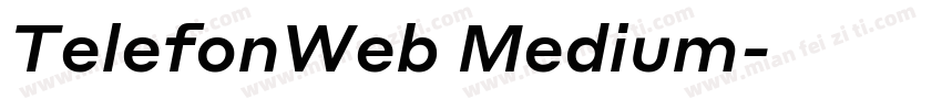 TelefonWeb Medium字体转换